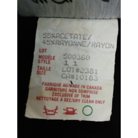 Vtg 80s 90s All That Jazz Blazer Size S Black Double Breasted Gold Buttons - Picture 11 of 11